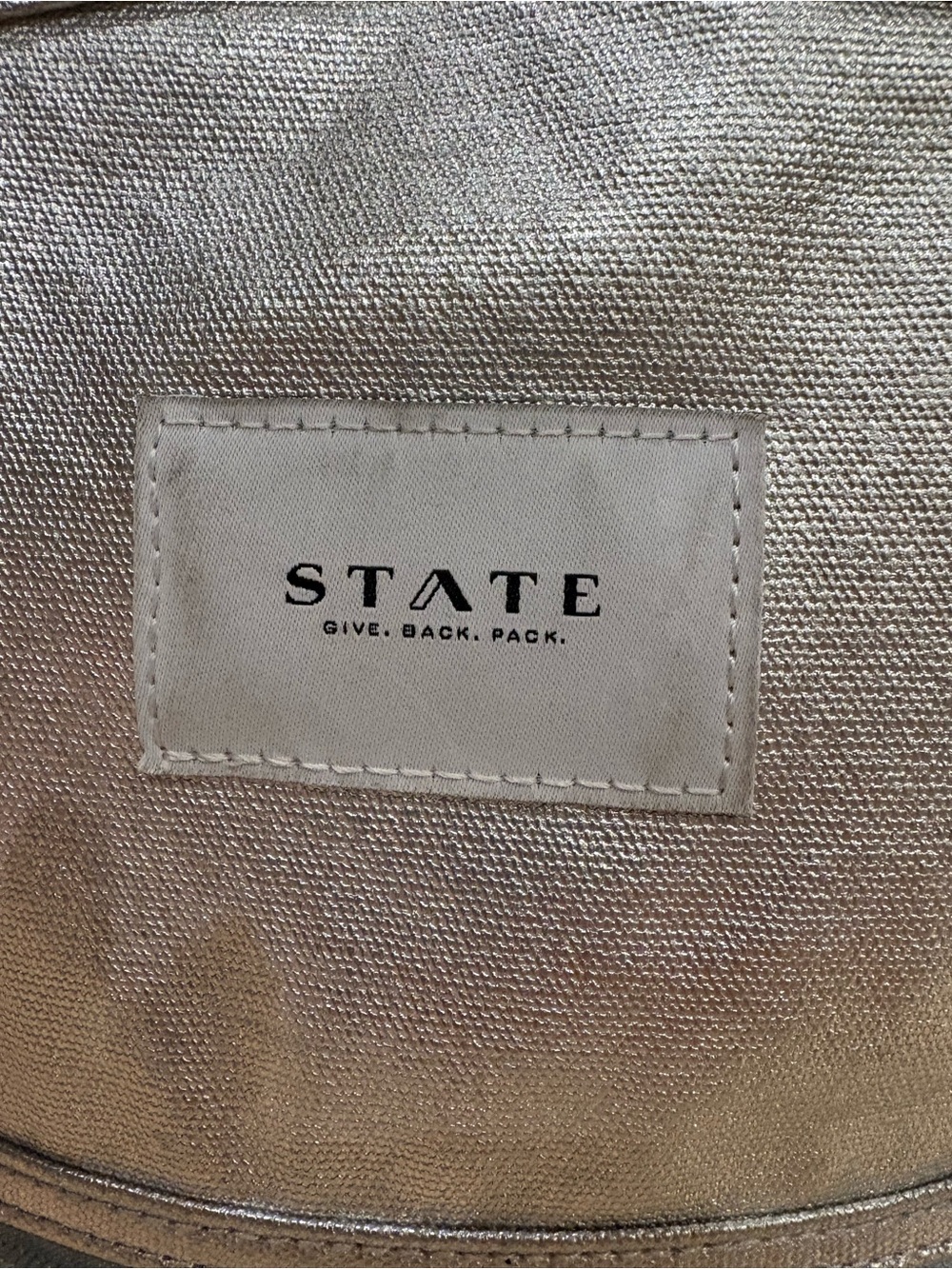 STATE Mini Kane Backpack - Silver - Picture 6 of 8